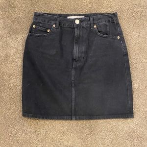 ASOS black denim skirt